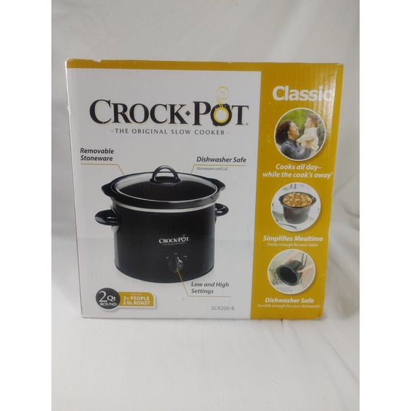 Crock-Pot 2-QT SCR200-B Manual Slow Cooker , 2 Quart NEW - Picture 5 of 5
